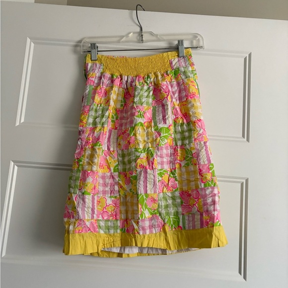 Lilly Pulitzer Colorful Patchwork Midi Skirt - Picture 1 of 4